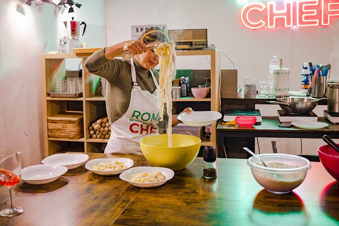 2-in-1 Pasta and Tiramisu Cooking Masterclass in Rome - Prosecco, wine, and limoncello during the lesson