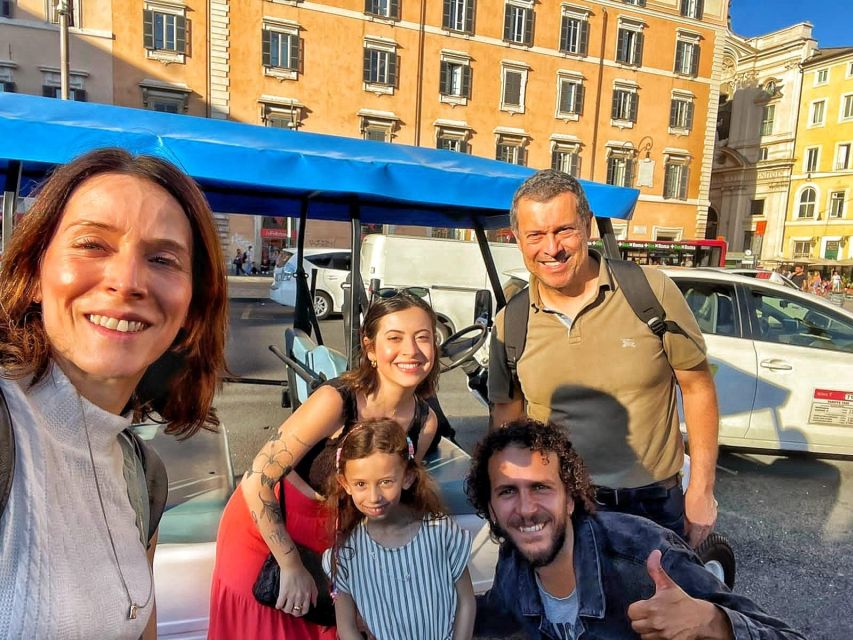 4H Private Golf Cart Tour with Local Guide and Gelato - The Colosseum and Roman Forum from outside