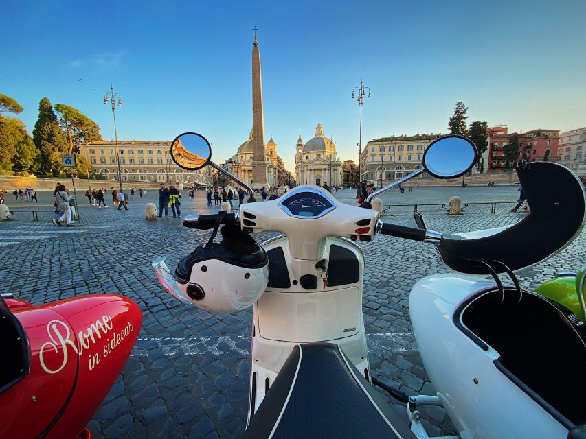 Afternoon Vespa Sidecar Tour with Gourmet Gelato Stop - Piazza Venezia and the Colosseum