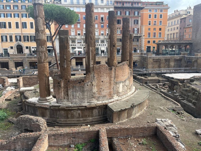 Ancient Rome: Archeological area Largo Argentina - Two thousand years of later changes