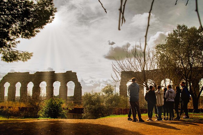 Appian Way Aqueducts Bike Tour with Catacombs & Lunch - Caffarella Park and the Nymphaeum of Egeria