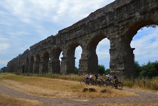 Appian Way Bike tour Underground with Catacombs & Lunch - The underground quarry and wartime shelters