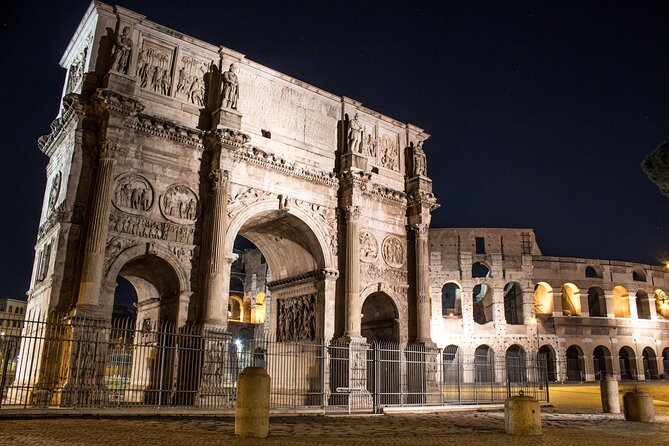 Colosseum & Ancient Rome by Night Guided Walking Tour - Constantine’s Arch and the end of the walk