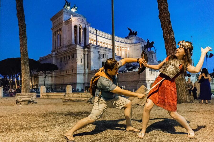 Colosseum by Evening Guided Tour with Optional Arena Access - The Roman Forum from Via dei Fori Imperiali