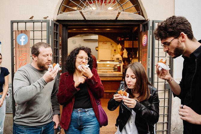 Devour Rome Food & Wine Tour of Trastevere - Supplì at a Roman institution
