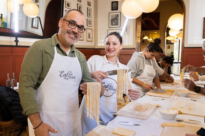 Enjoy Spritz and Pasta Making in Piazza Navona - Kneading dough and shaping two pasta styles