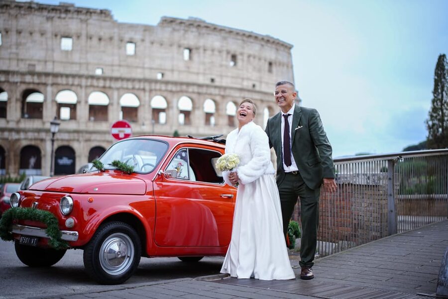 Explore Rome in Style by A Vintage Car Fiat 500 Tour - The Colosseum in a 20-minute stop