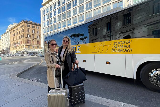 Fiumicino Airport Shared Shuttle Bus to Rome Termini & Vatican - Getting back to Fiumicino