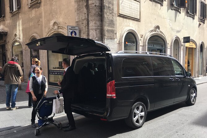 Fiumicino Airport to Rome Hotel - Private Transfer Car Service - Finding your driver inside Fiumicino