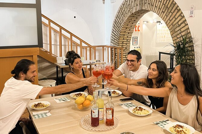 Pasta Cooking Class Near the Colosseum with 3 Spritz Cocktails - Making fettuccine from flour and eggs