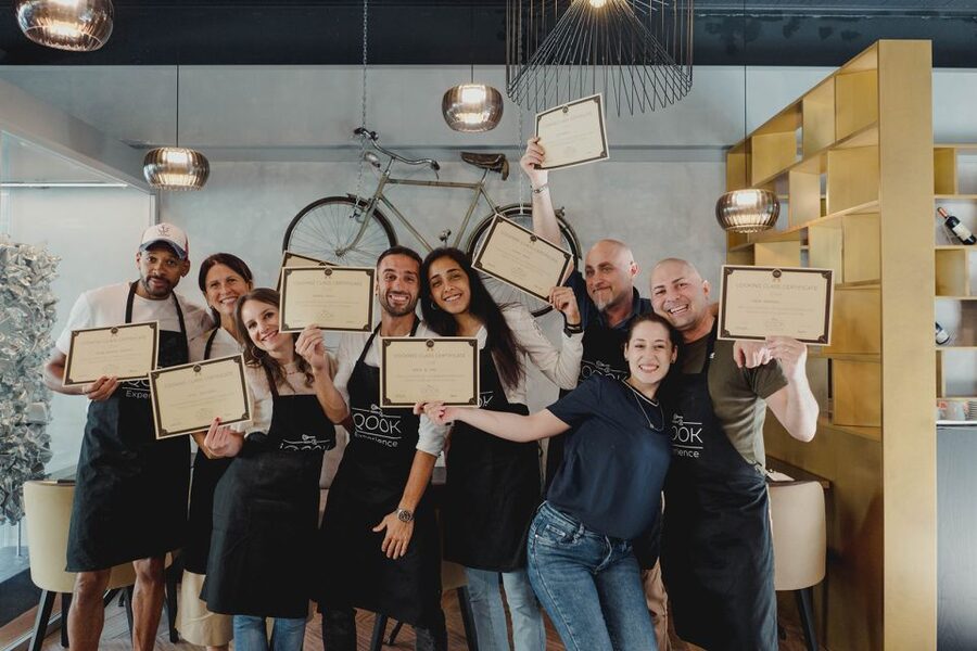 Pasta & Tiramisù making in the heart of Rome - The opening toast sets the tone
