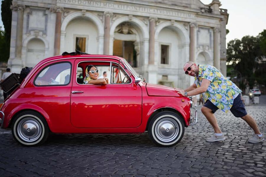 Roma: Fiat500 & Aperol Spritz Photo tour - The Orange Garden and its view across Rome