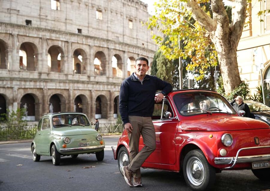 Roma: Fiat500 & Aperol Spritz Photo tour - An Aperol Spritz at Gianicolo Hill