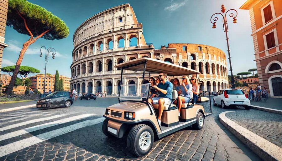 Roma: Golf Cart Night Tour - Why Rome works so well from a golf cart