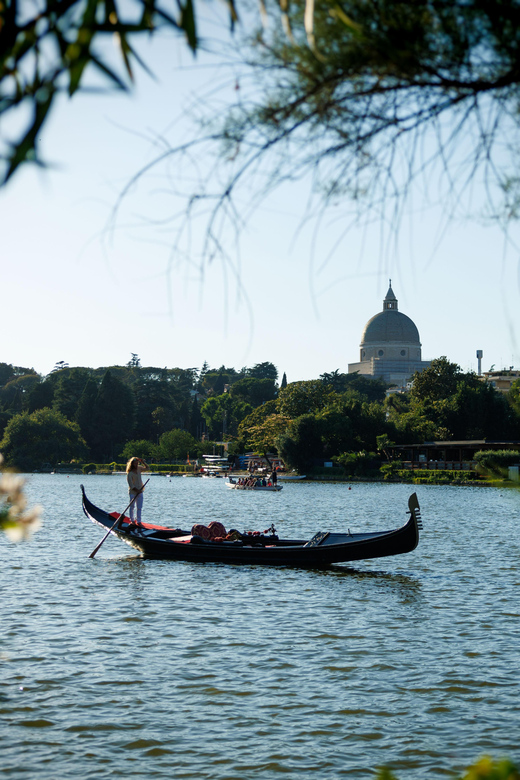Roma: The one and only Roma Gondola tours on the lake! - A Venetian boat on Rome’s EUR lake