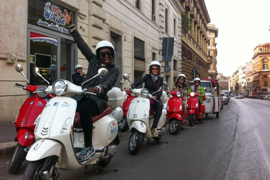 Rome 24-Hour Vespa Primavera Rental - Starting at Via Cavour 80 near ancient Rome