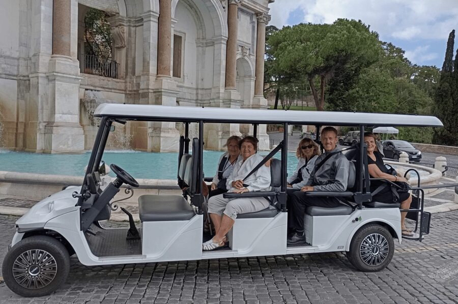 Rome: 3-hour guided city tour by electric golf cart - The Colosseum photo stop