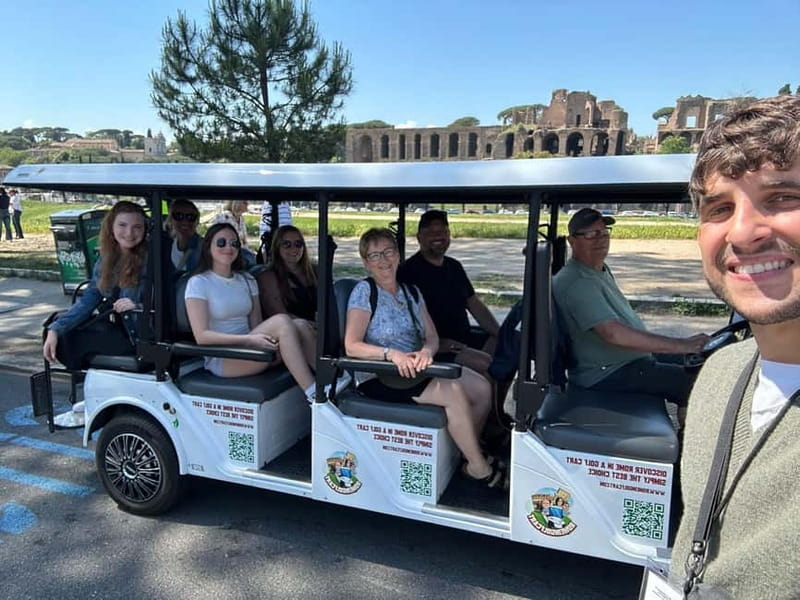 Rome: 4 Hour Electric Golf Cart Tour with Hotel Pickup - From Trastevere to Via Giulia