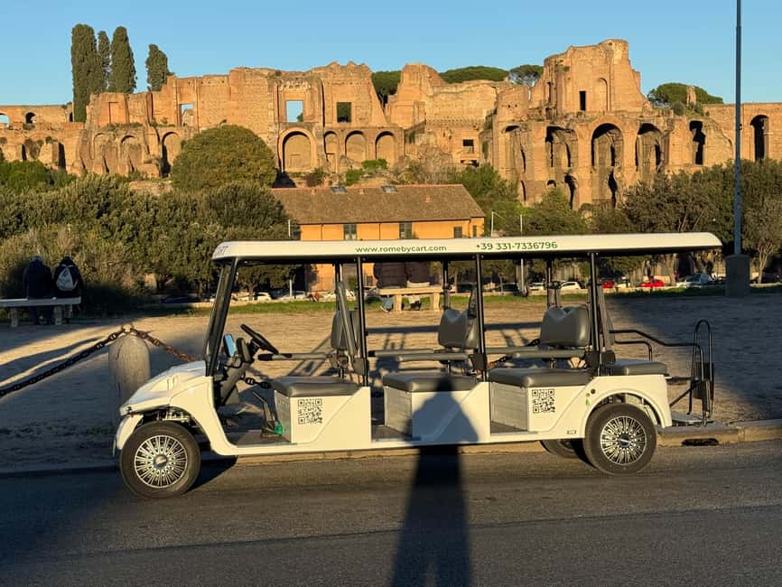 Rome: 6 hoursDaily Private Golf Cart Tour with typical lunch - Pantheon, Piazza Navona, and Baroque Rome