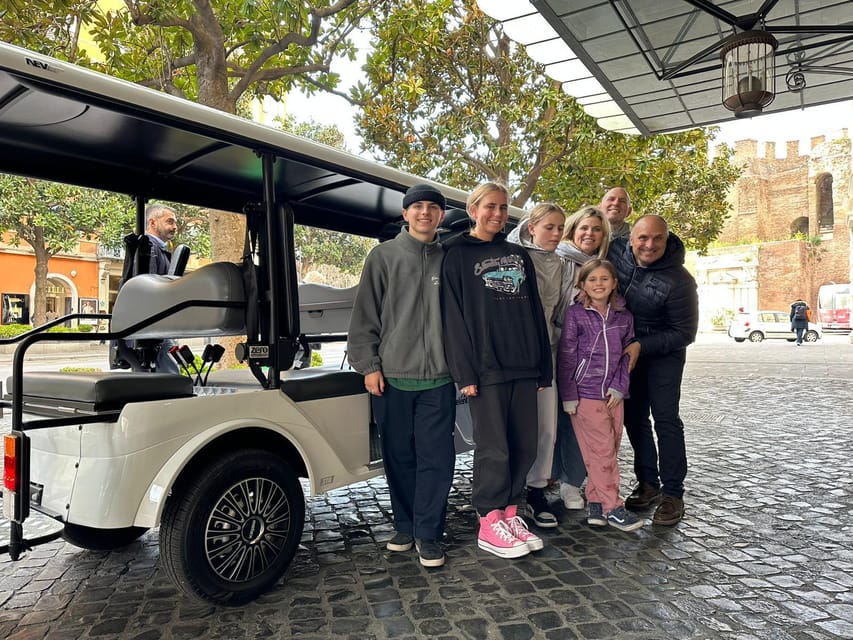 Rome: 7 Hour Full City Tour in Golf Cart with Catacombs - The Aventine Hill and Giardino degli Aranci