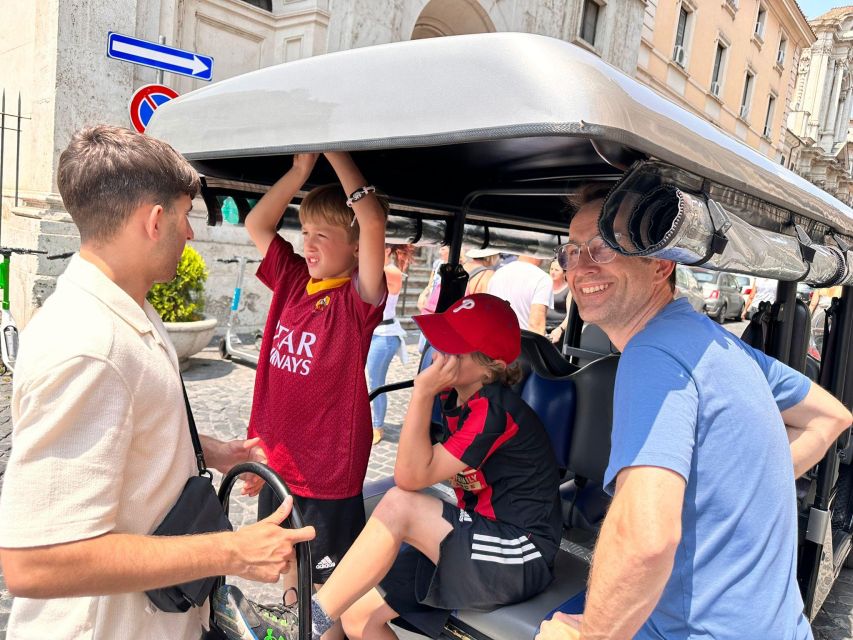 Rome: 7 Hour Full City Tour in Golf Cart with Catacombs - Starting with coffee and a central Rome pickup