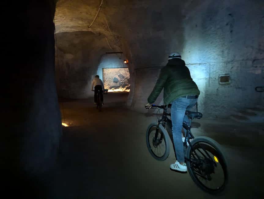 Rome: Appia Antica & Ancient Underground Labyrinth by Ebike - Inside the ancient Roman quarry