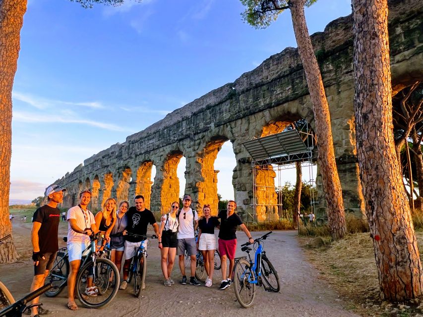 Rome: Appian Way & Catacomb Sunset E-bike Tour with Aperitif - Starting near Circus Maximus