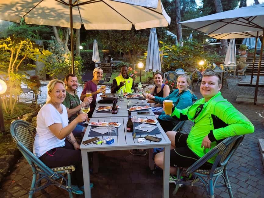 Rome: Appian Way & Catacomb Sunset E-bike Tour with Aperitif - Riding the Appian Way