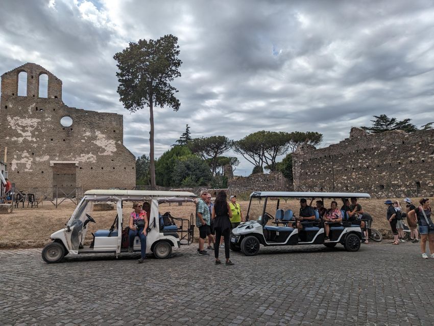 Rome: Appian Way & Catacombs Golf Cart Shared Tour - Capo di Bove adds another layer to the road