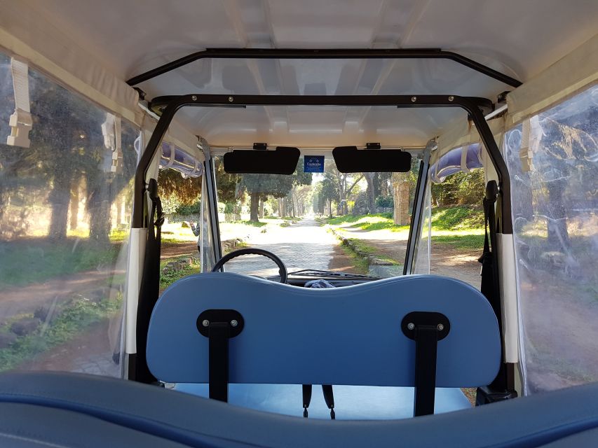 Rome: Appian Way Private Tour by Golf Cart -Official Partner - Rolling Past Domine Quo Vadis and the First Cobblestones