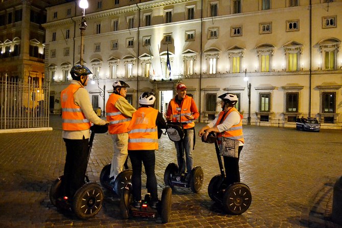 Rome at Night Segway Small Group Tour - Trevi Fountain under evening lights