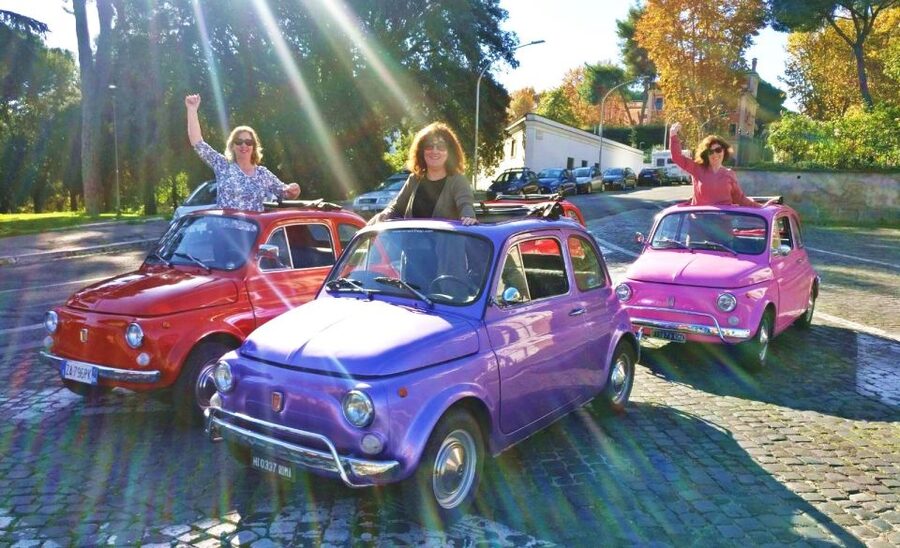 Rome: Aventine Hill Tour in Vintage Fiat 500 Convoy - The final view from Janiculum Hill