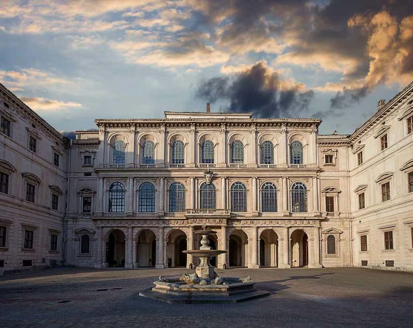 Rome: Barberini Palace Guided Tour - Meeting at the fountain in the palace garden