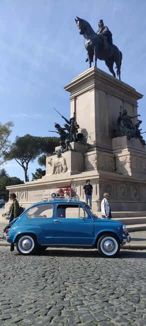 Rome by Fiat 500: Guided Sightseeing Tour by VintageFiat 500 - Acqua Paola Fountain and Janiculum Hill
