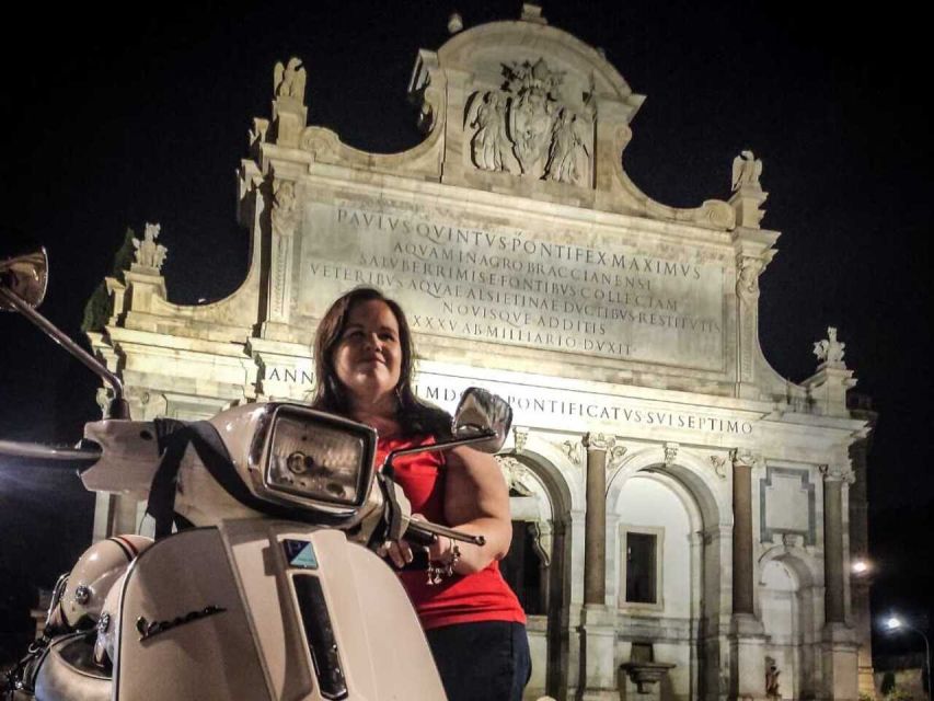Rome by Night Vespa Tour With Driver/Private Guide - Aventine Keyhole and Rome’s evening viewpoints