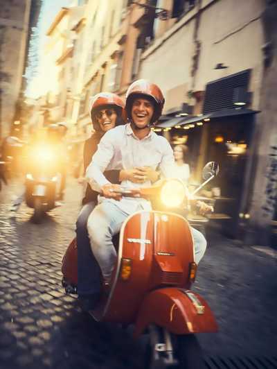 Rome by Vespa with a local - Meeting Angelo and the local drivers