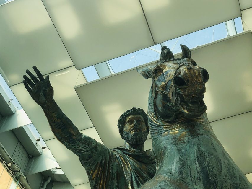 Rome: Capitoline Museums Private Guided Tour - Marcus Aurelius and the remains of ancient temples