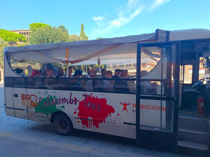 Rome: Catacombs Guided Tour with Transfer - The open-bus ride through Rome