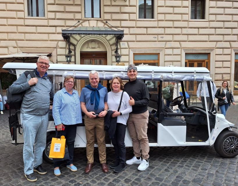 Rome: City Highlights on a Shared Golf Cart Tour - Piazza Navona, fountains, and photo time