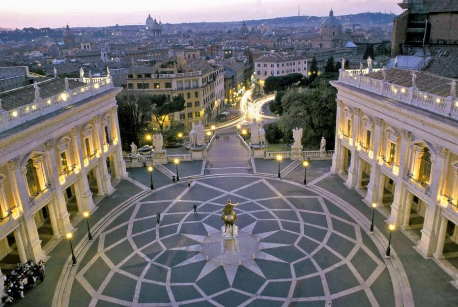 Rome: City Highlights Walking Tour with Local Guide - Campidoglio and the Roman Forum view