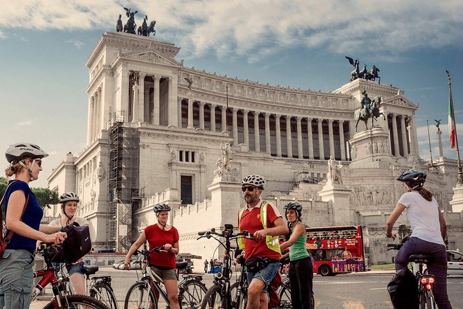 Rome City Small Group Bike Tour with quality Cannondale EBike - Capitoline Hill and the final view