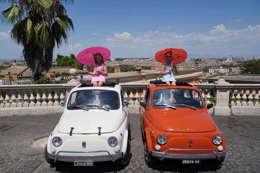 Rome: City Tour in a Retro Fiat 500 with Photo Stops - The Orange Garden gives you Rome’s best pause
