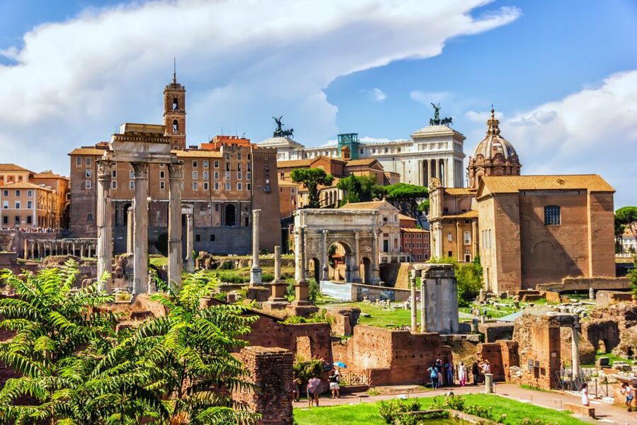Rome: Colosseum, Ancient Rome Tour or Self AudioGuided Tour - Entering the Colosseum on the fast-track route