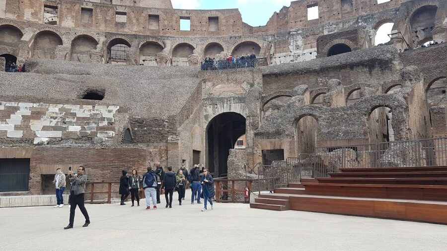 Rome: Colosseum Arena and Ancient Rome Guided Tour - Inside the Colosseum with a live guide