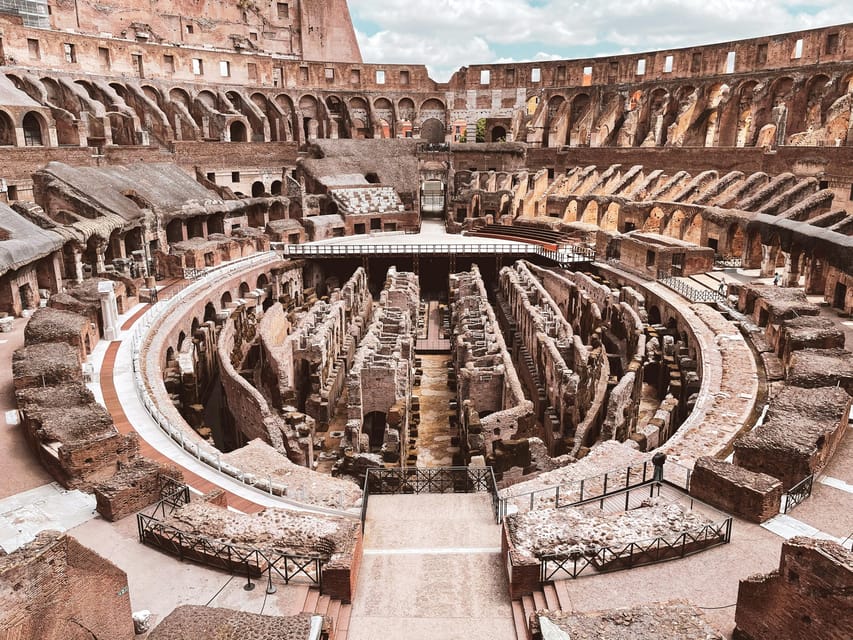 Rome: Colosseum Arena Floor, Roman Forum & Palatine 10 pax - Seeing the Colosseum from the first and second tiers
