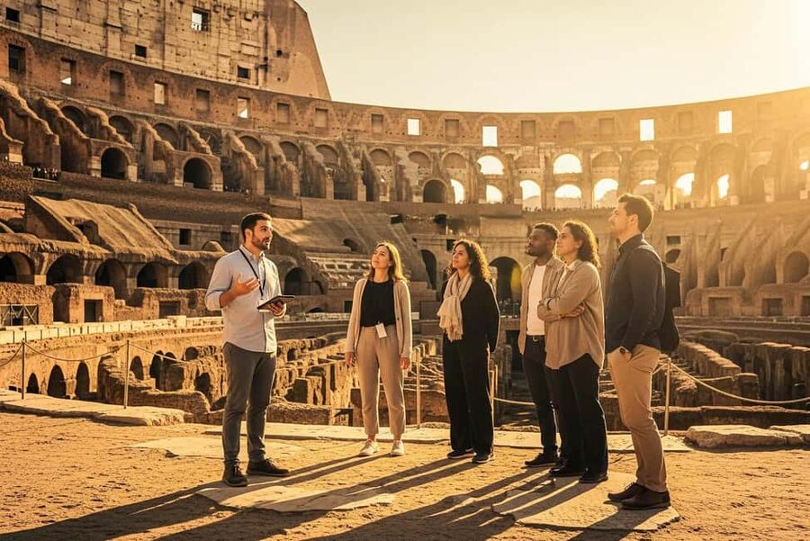 Rome: Colosseum Arena Twilight Tour & Imperial Forum Visit - Walking the Imperial Forums after the Colosseum