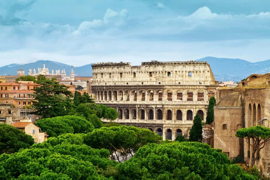 Rome: Colosseum, Roman Forum, Palatine Hill & Hop-on Hop-off - Entering the Colosseum after the prison visit