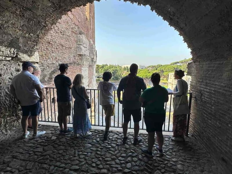 Rome: Colosseum VIP Top Floor 7 Pax Tour - Entering through the dedicated door with seven people