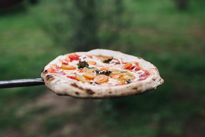 Rome Cooking Class: Make Pizza and Pasta with Wine & Dessert - Dinner in the garden with wine and tiramisù