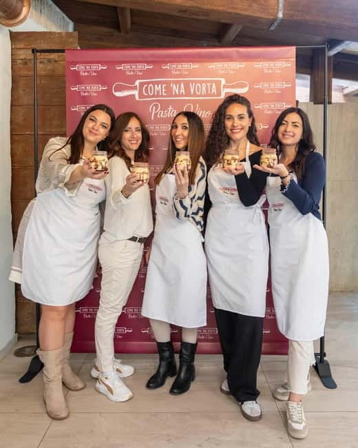 Rome: Cooking class with wine pairing at Come Na Vorta - Making fettuccine by hand